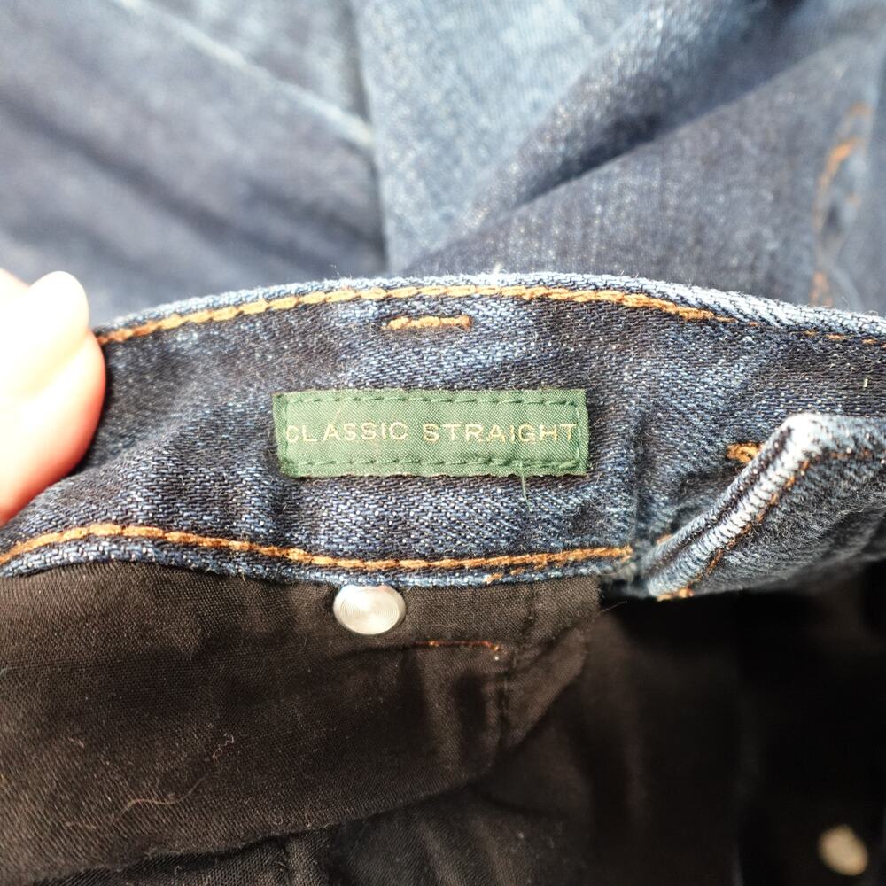 Lauren Ralph Lauren Dark Wash Straight Leg Jeans - Picture 8 of 11